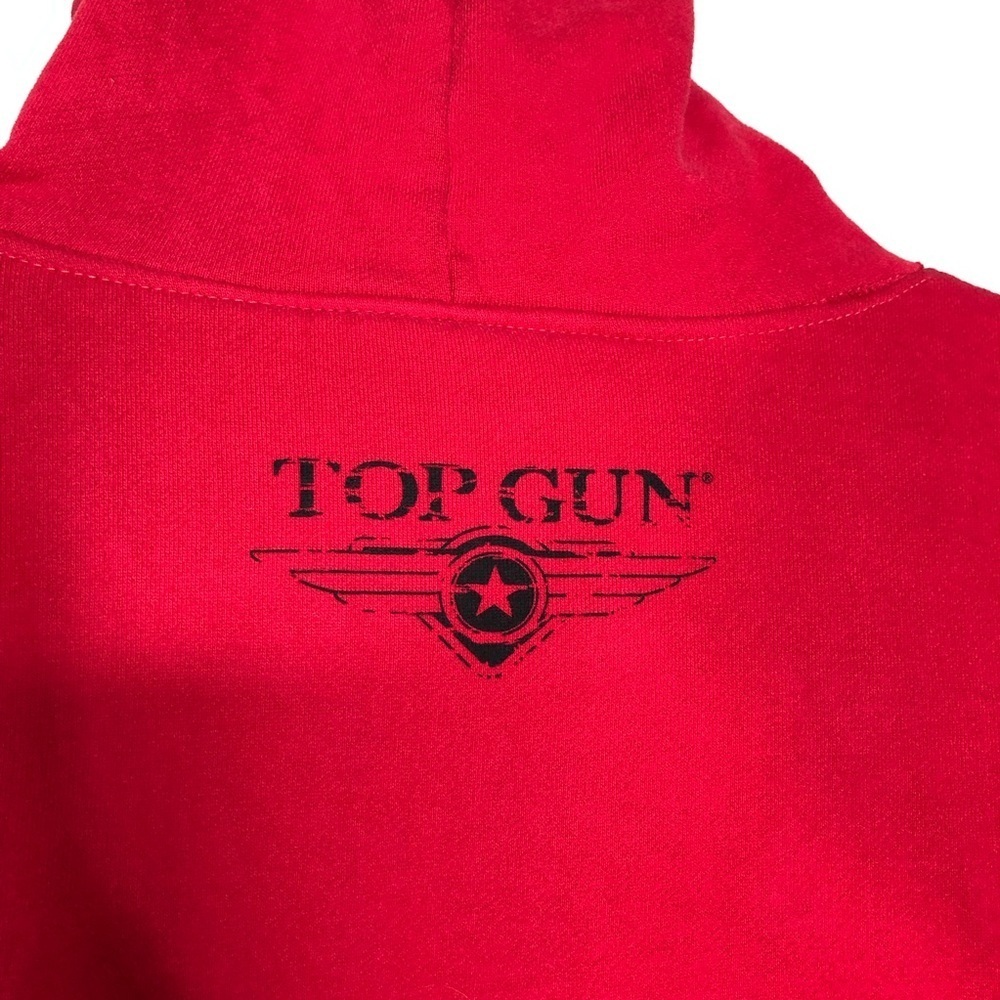 Top Gun ‘An American Icon’ Tomcat By’s Red Pull Over Hoodie SZ M. - Picture 14 of 16